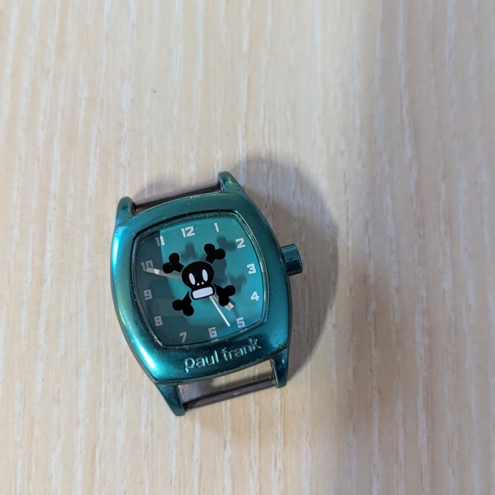 Paul Frank Teal Skull Scurvy Watch Face